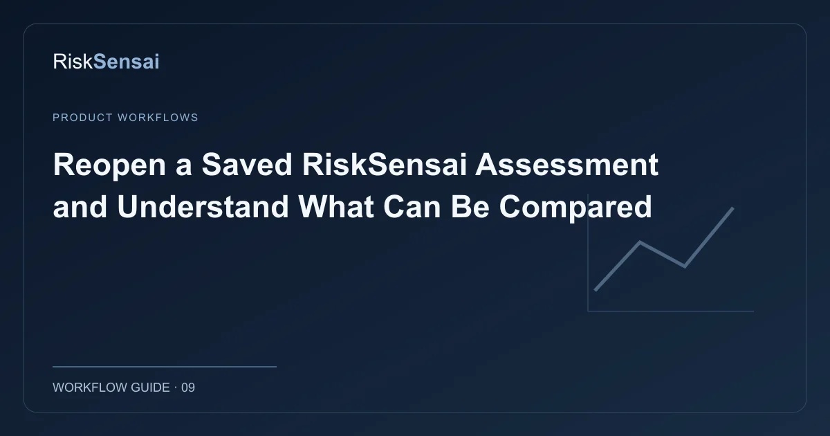 Reopen a Saved RiskSensai Assessment and Understand What Can Be Compared: original RiskSensai editorial cover